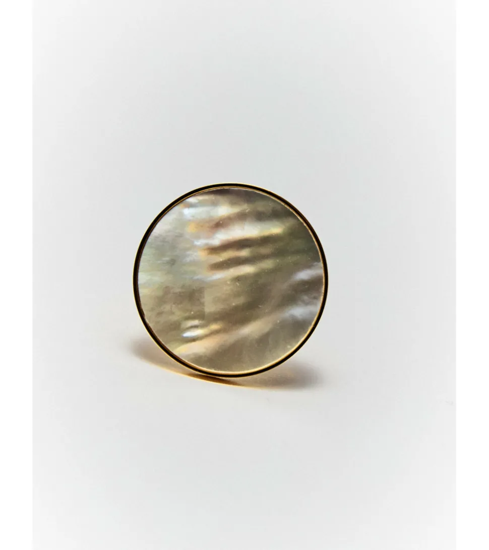 ANILLO CIRCULAR EFECTO PIEDRA