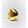 ANILLO ROCA DORADO