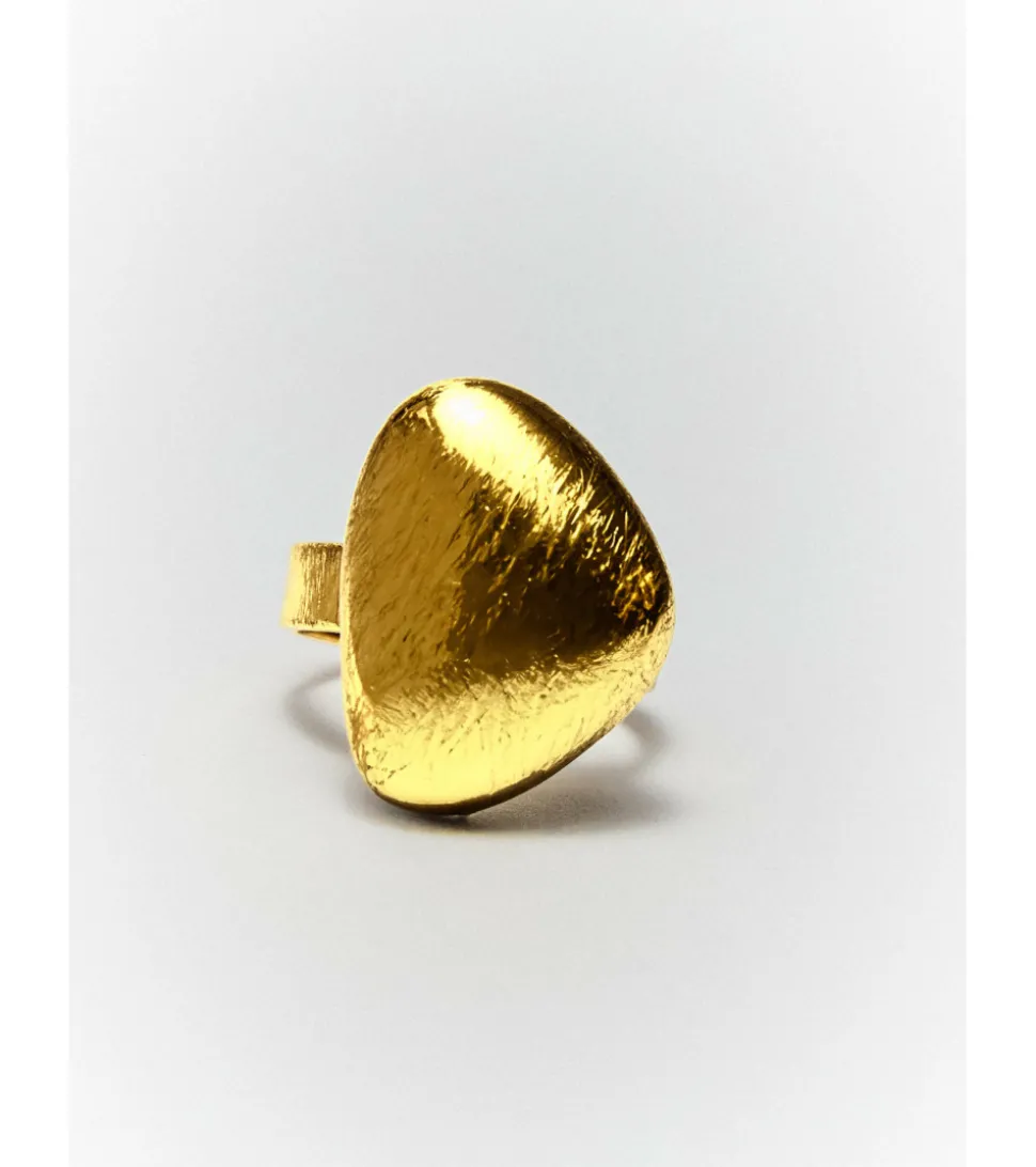 ANILLO ROCA DORADO