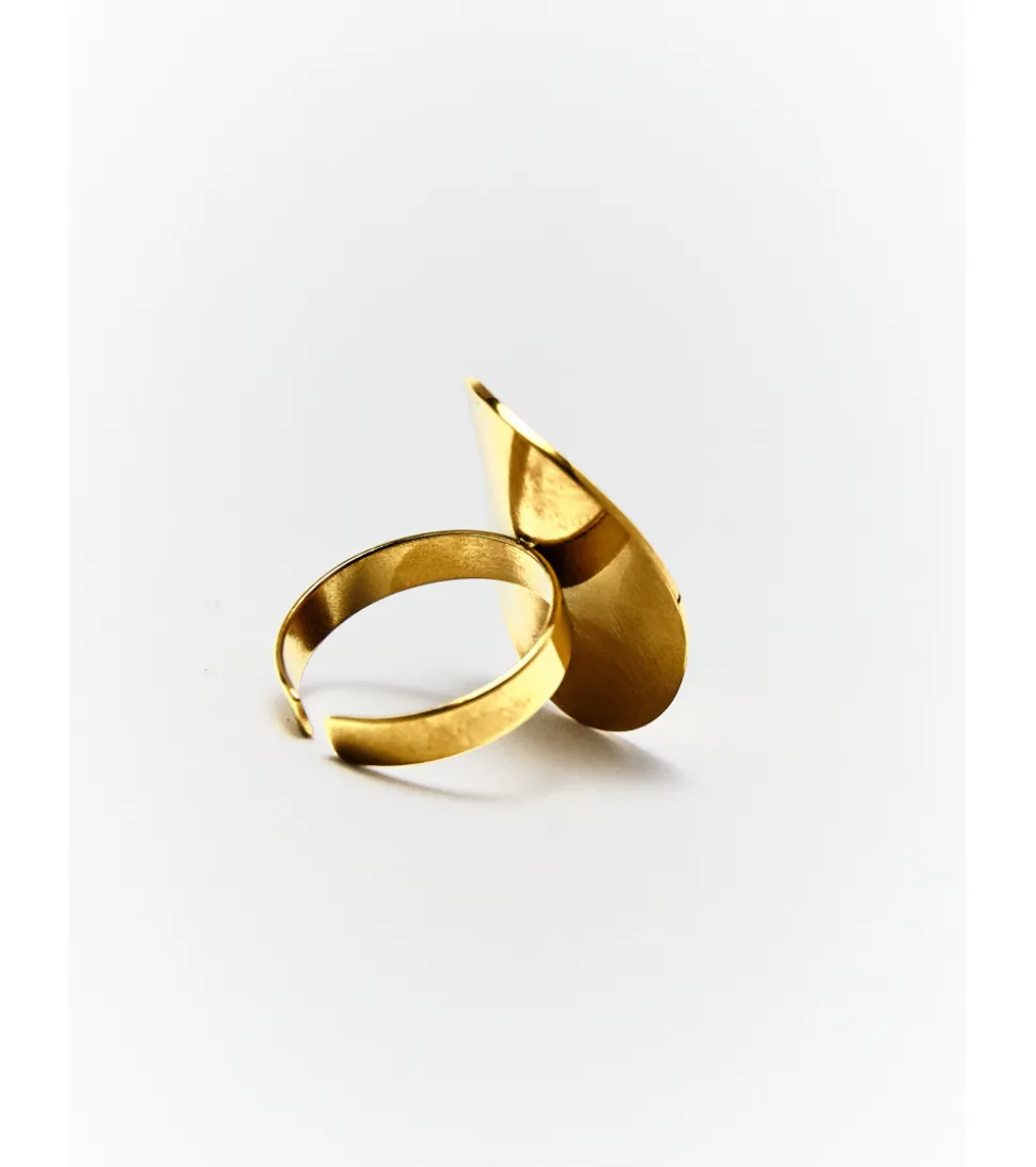 ANILLO ÓVALO CURVO