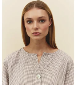 BLUSA ALGODÓN CUADRO VICHY