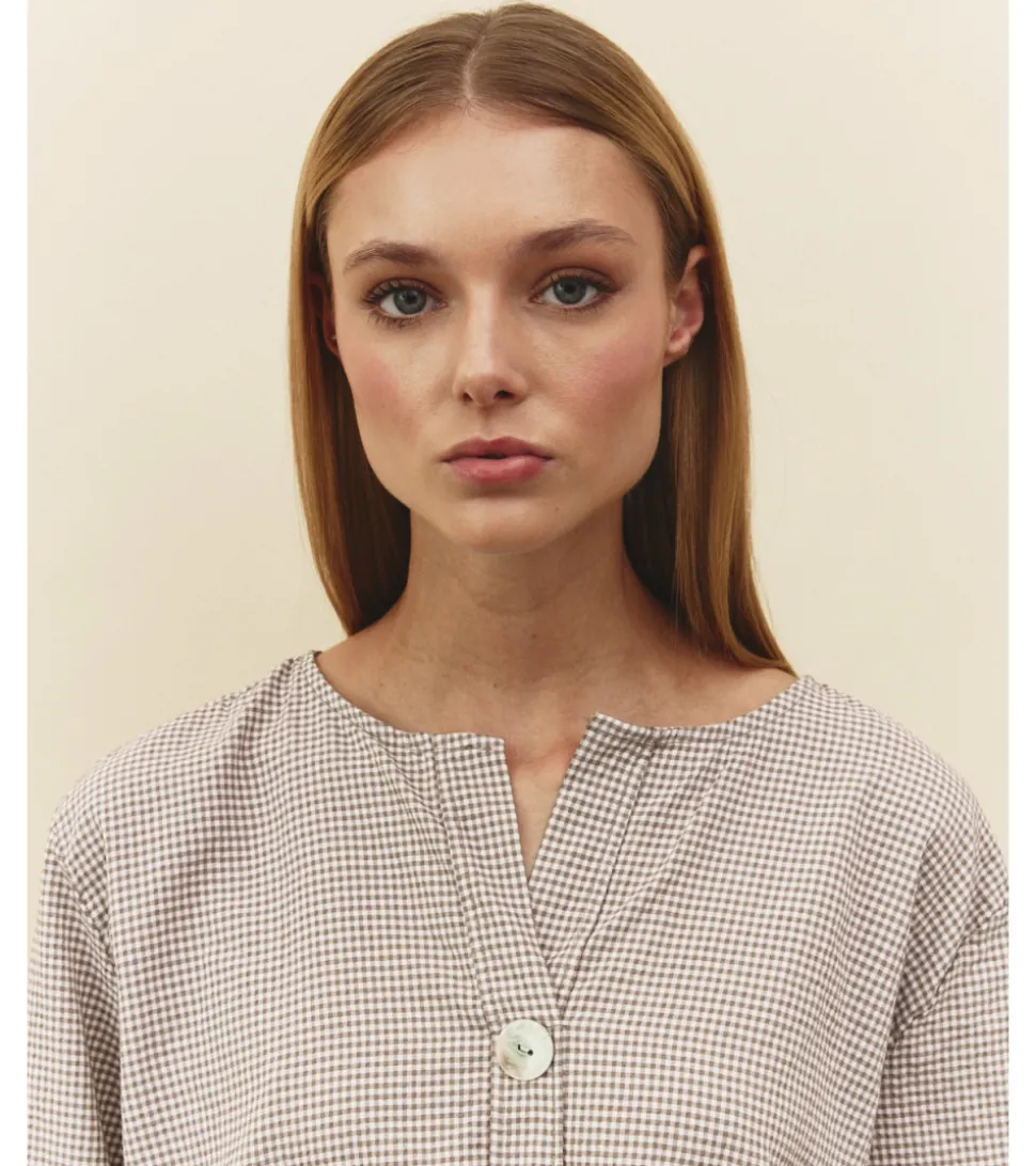 BLUSA ALGODÓN CUADRO VICHY