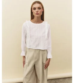 BLUSA ALGODÓN HILO BORDADO