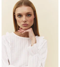 BLUSA ALGODÓN HILO BORDADO