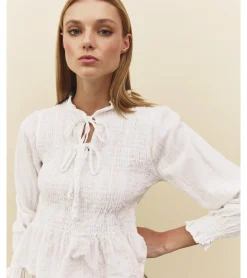 BLUSA ALGODÓN HILO DORADO