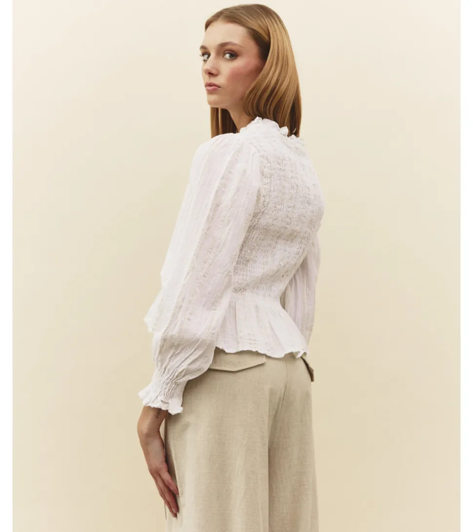 BLUSA ALGODÓN HILO DORADO