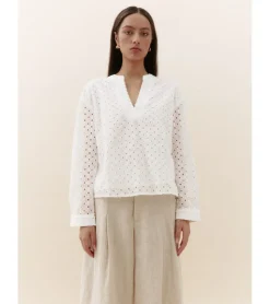 BLUSA CALADA ESCOTE PICO