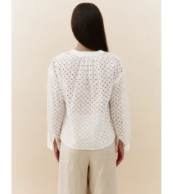 BLUSA CALADA ESCOTE PICO