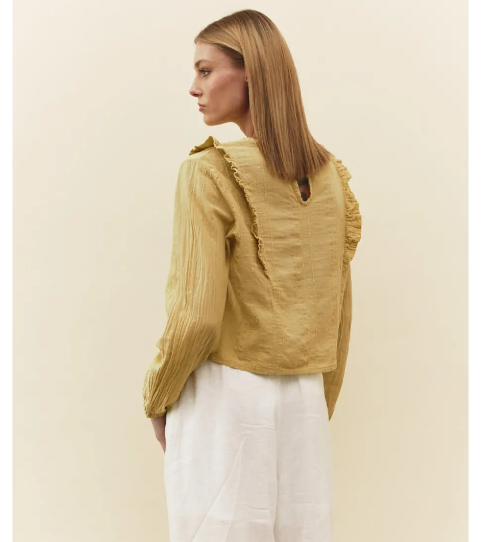 BLUSA CORTA HILO DORADO