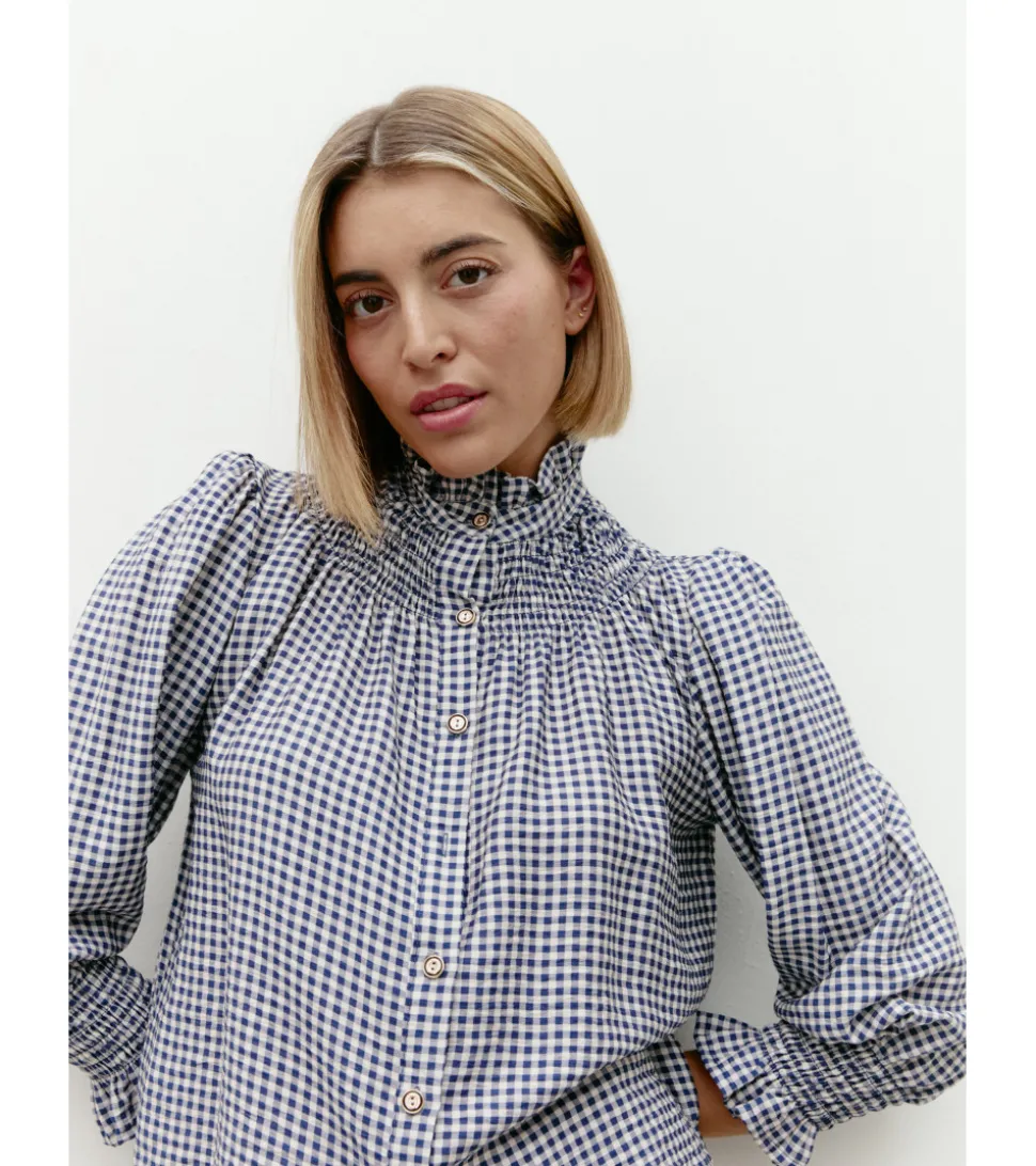 BLUSA CUADRO VICHY BOTONES