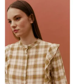 BLUSA CUADROS BOTONES