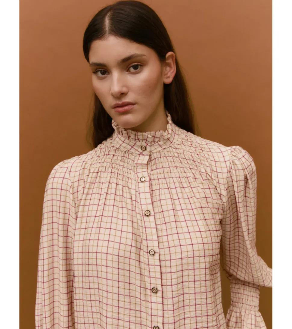 BLUSA CUADROS BOTONES