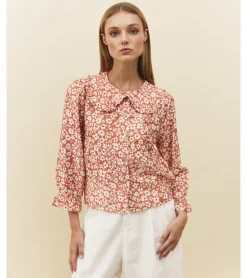BLUSA CUELLO BOBO FLORES