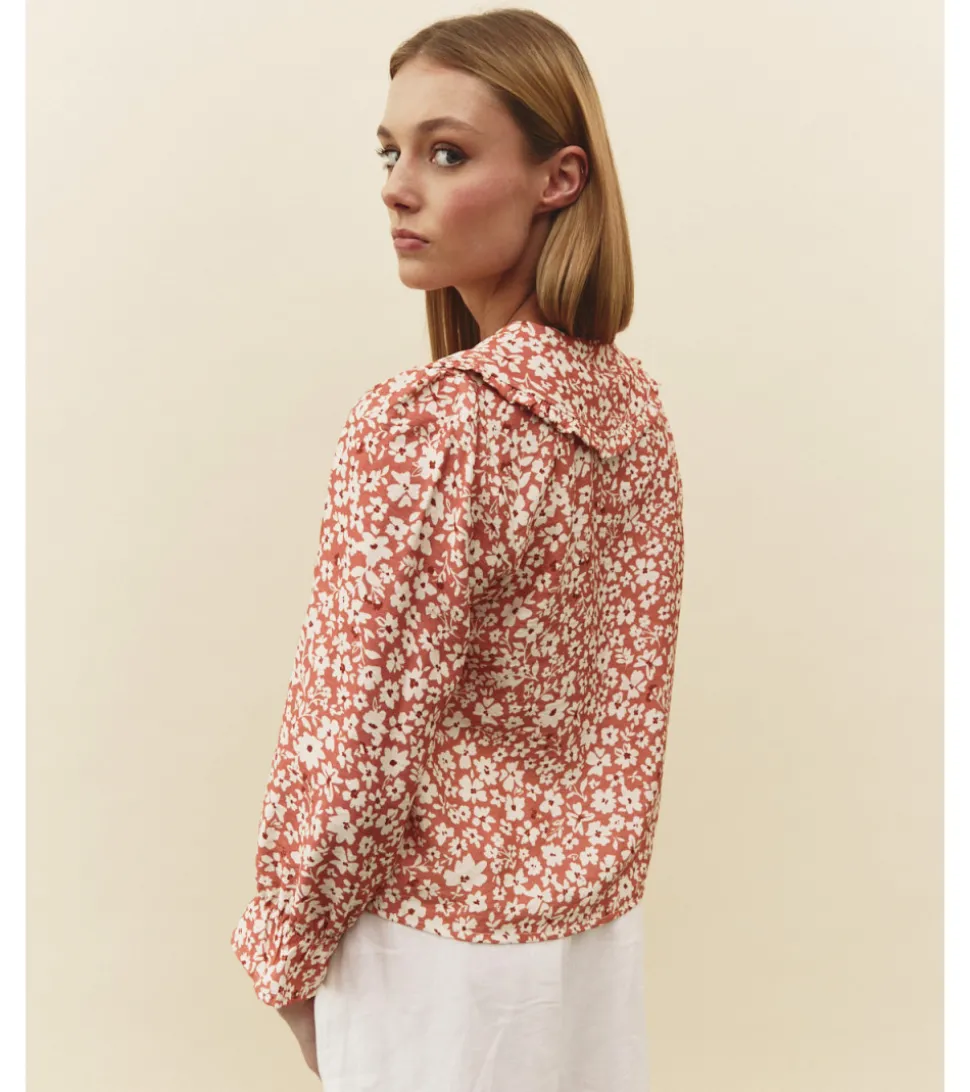 BLUSA CUELLO BOBO FLORES