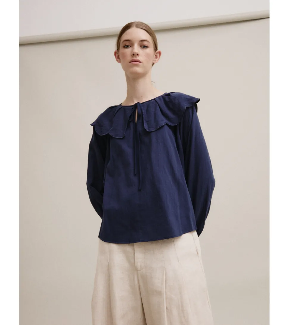 BLUSA CUELLO LAZO