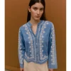 BLUSA DENIM BORDADOS