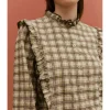 BLUSA ESTAMPADA CUADROS