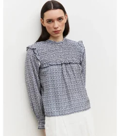 BLUSA ESTAMPADA NIDO DE ABEJA
