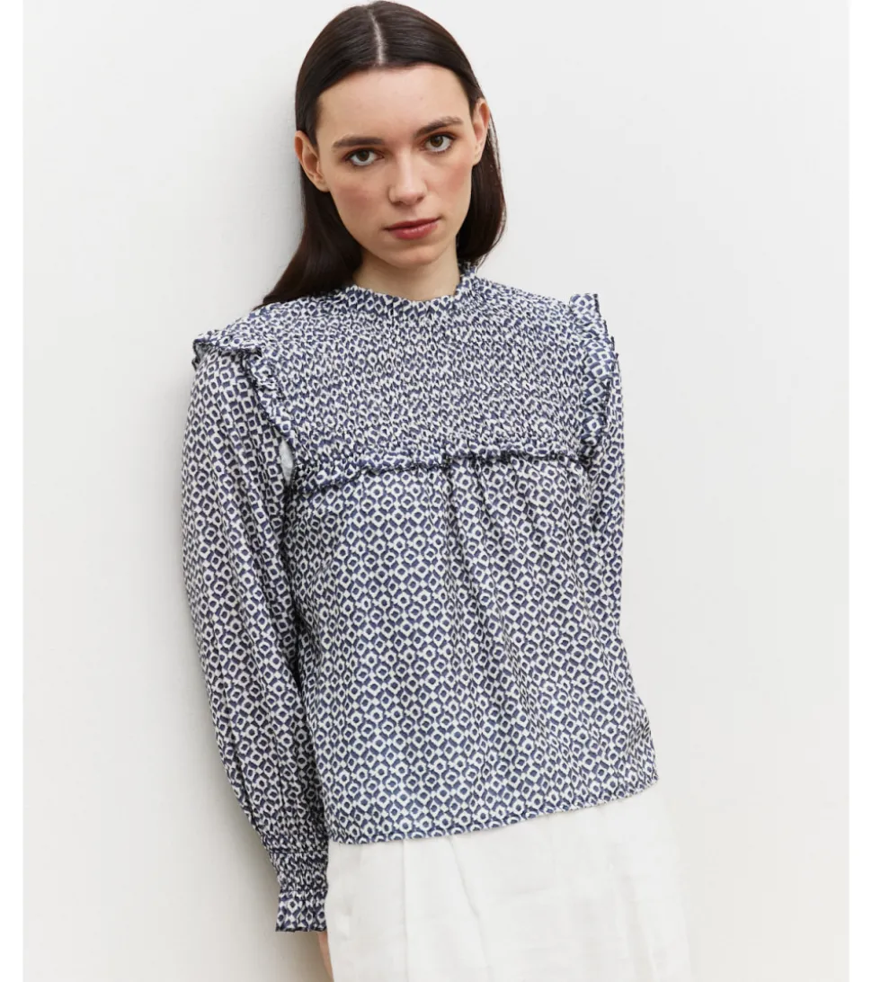BLUSA ESTAMPADA NIDO DE ABEJA