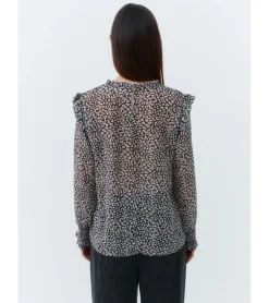 BLUSA ESTAMPADA VOLANTE