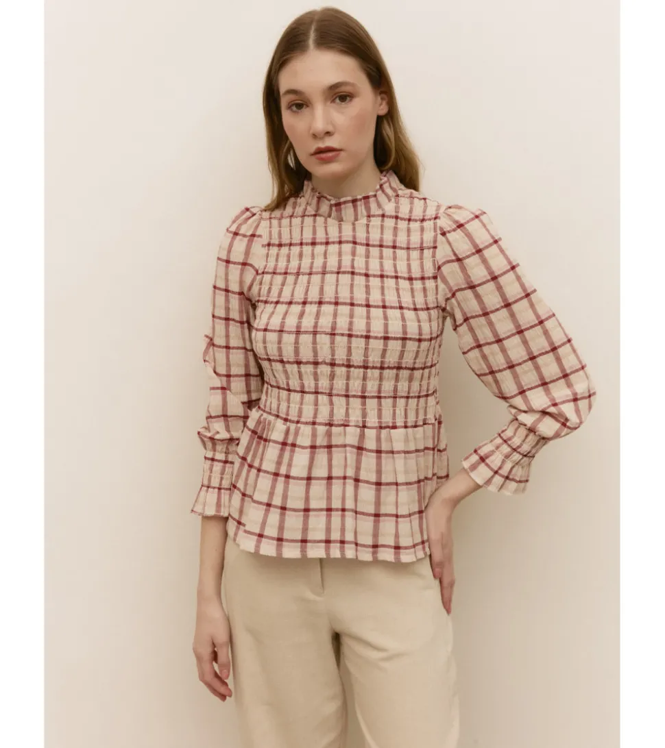 BLUSA ESTAMPADO CUADROS