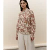 BLUSA FLORES HILO DORADO