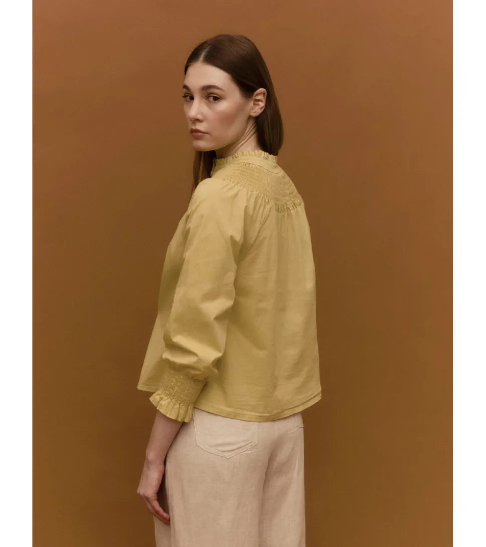 BLUSA FRUNCES CUELLO