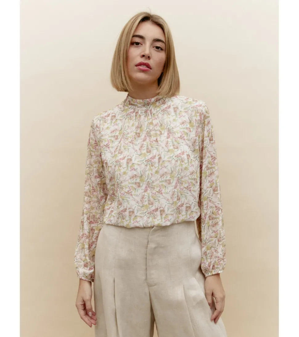 BLUSA GASA FLORES