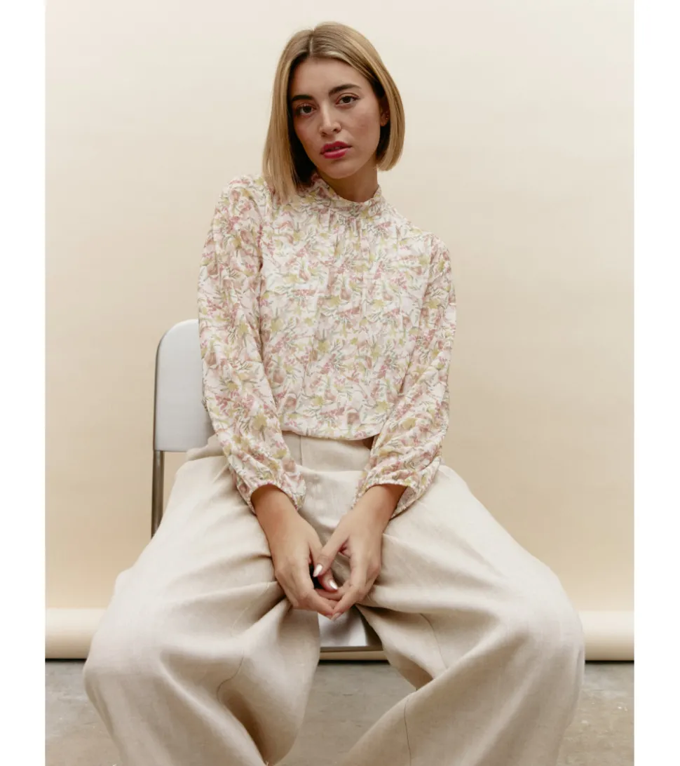 BLUSA GASA FLORES