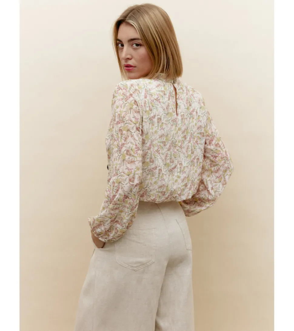 BLUSA GASA FLORES