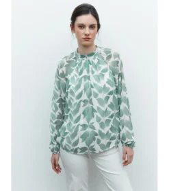 BLUSA GASA HOJAS