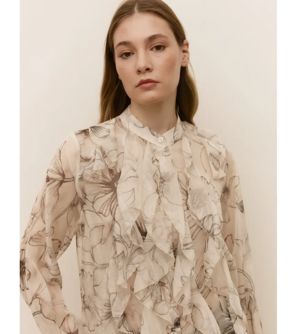 BLUSA GASA VOLANTES