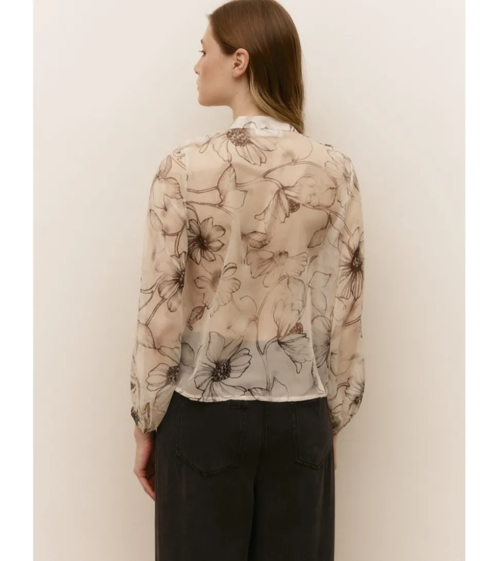 BLUSA GASA VOLANTES