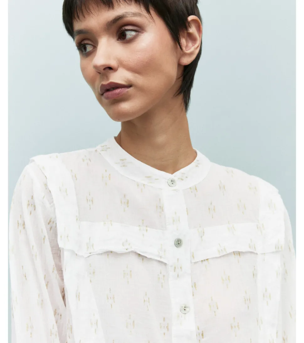 BLUSA HILOS DORADOS