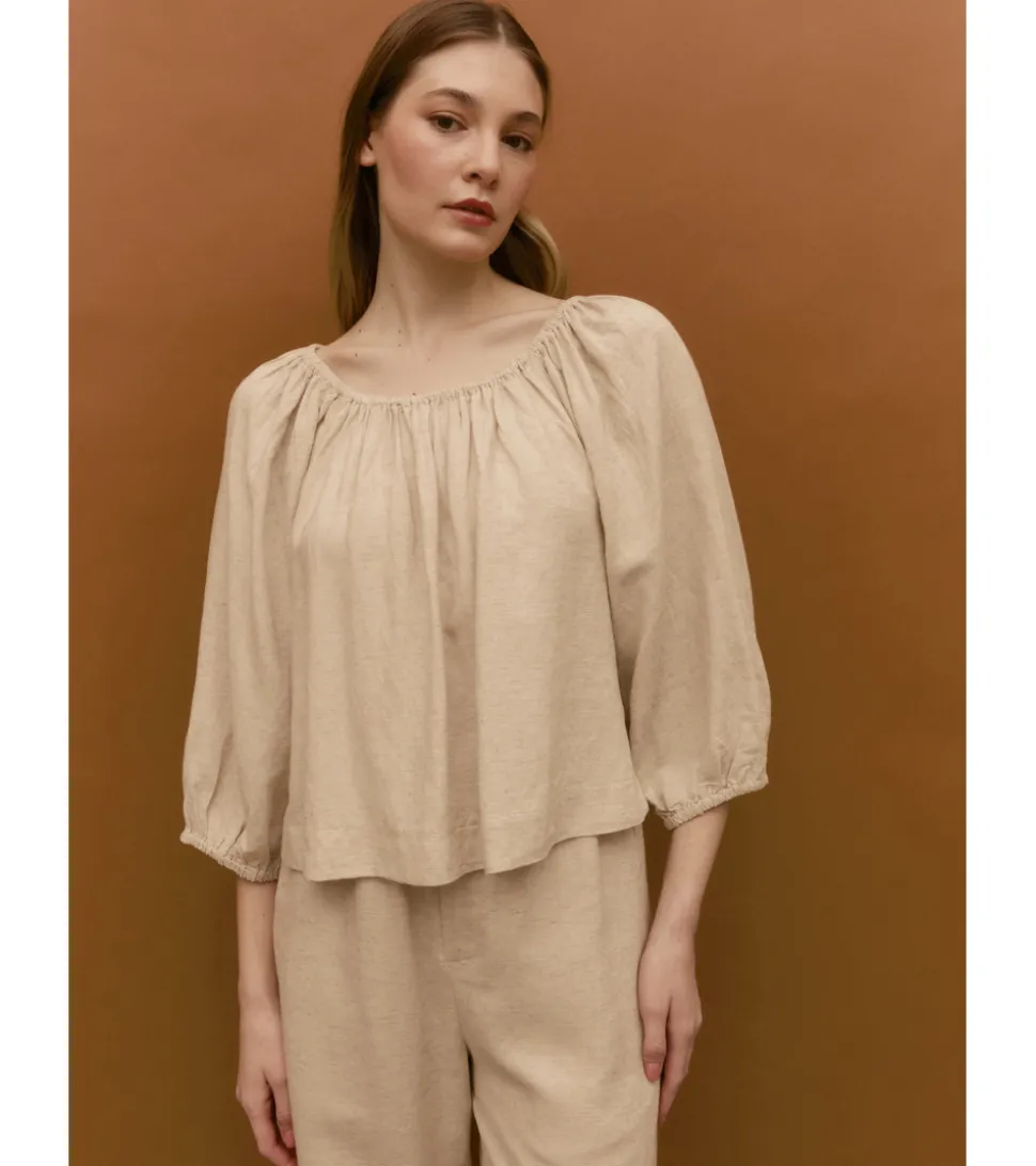 BLUSA LINO ESCOTE
