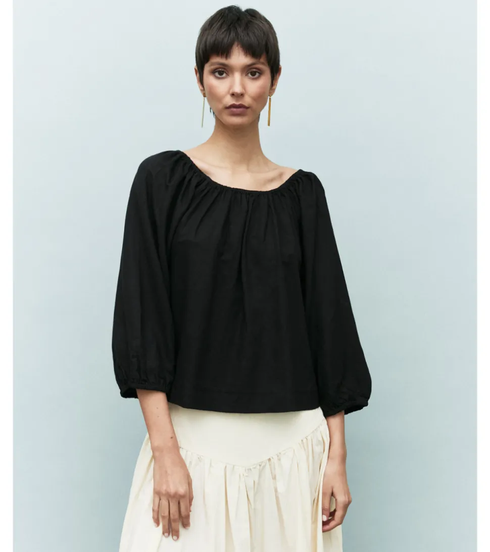 BLUSA LINO ESCOTE