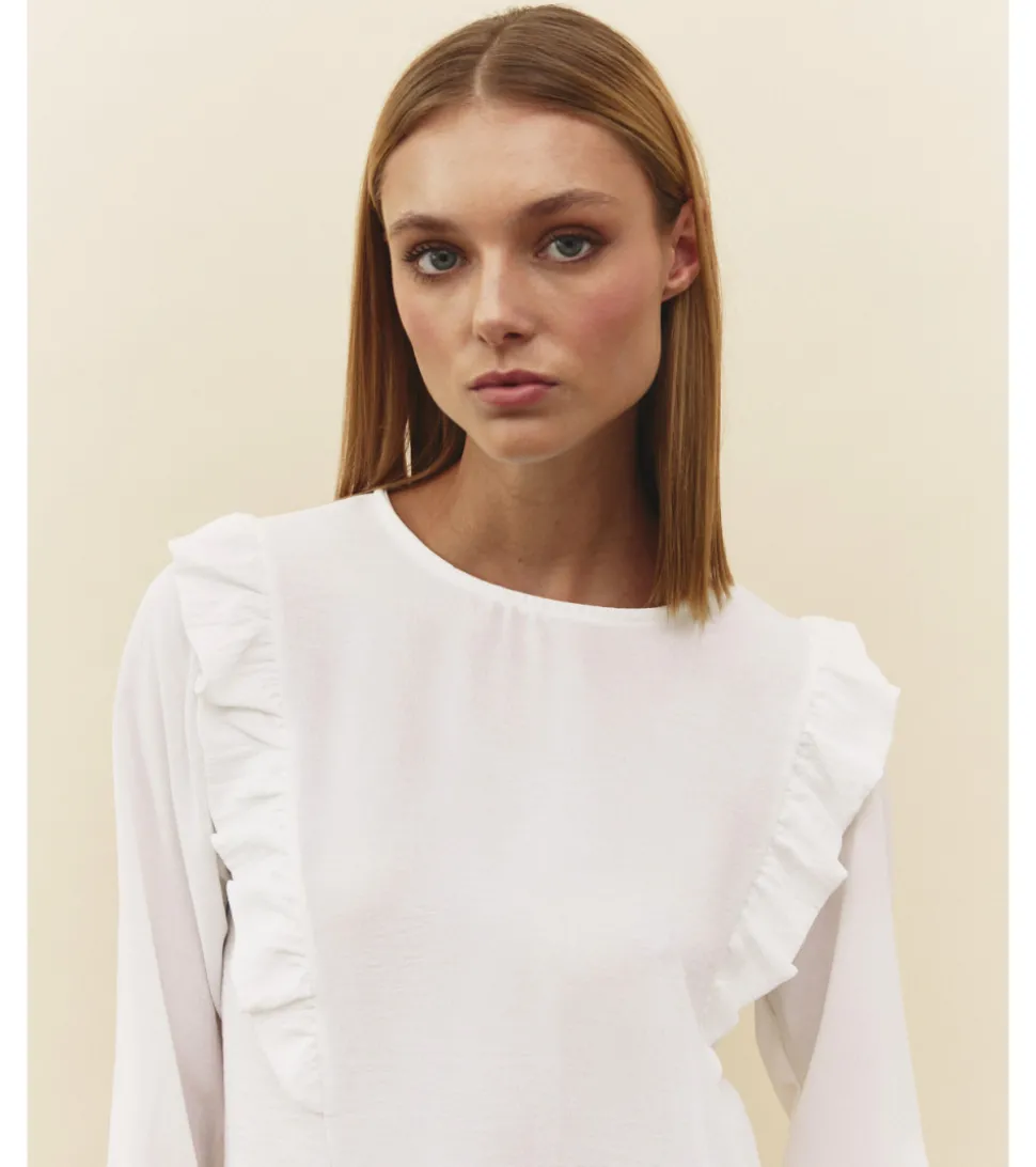 BLUSA LISA VOLANTES