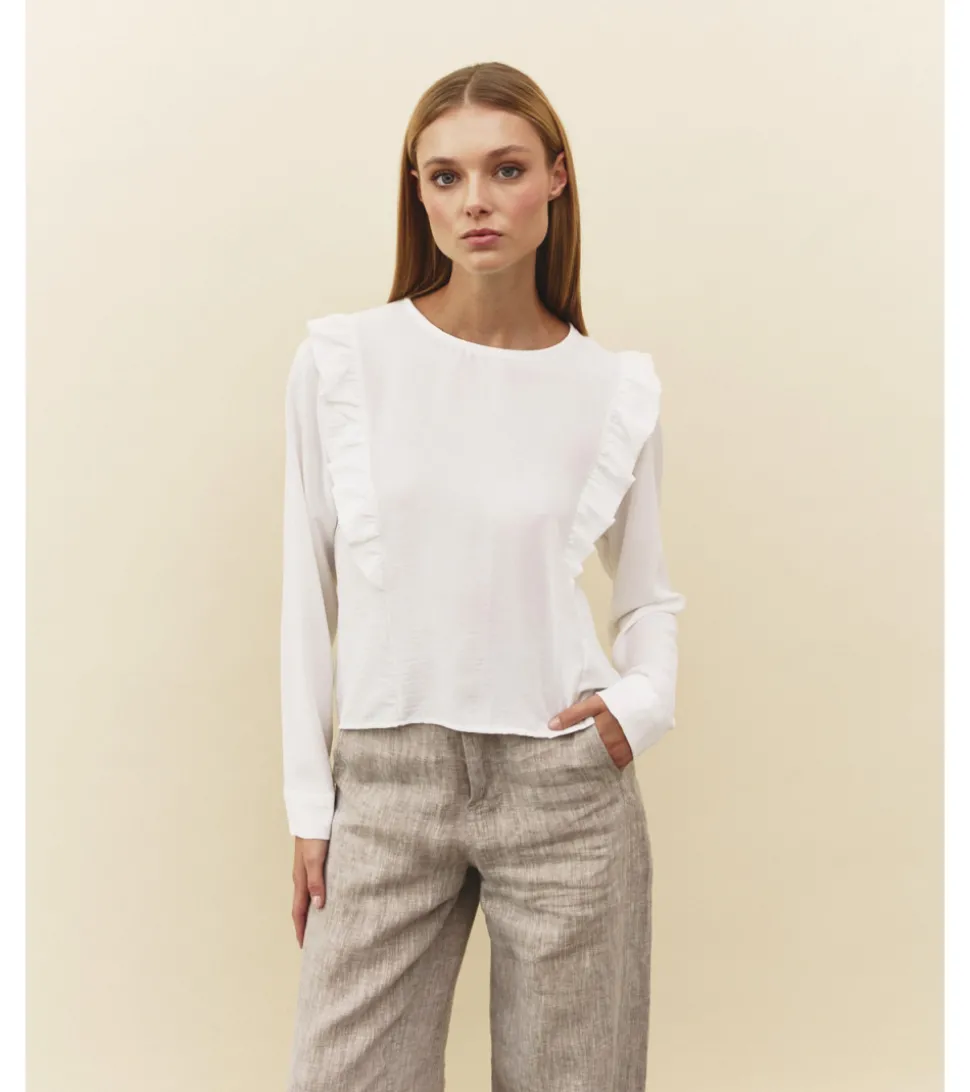 BLUSA LISA VOLANTES