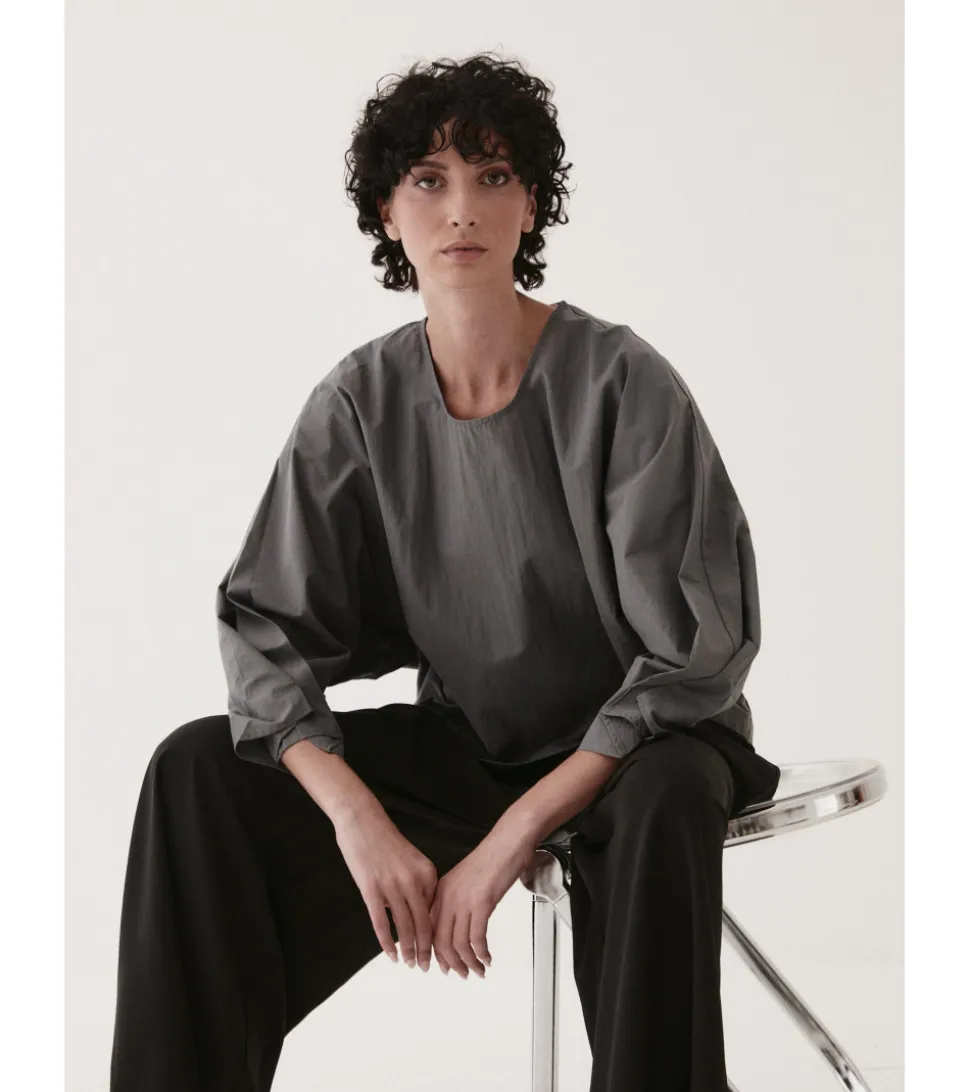 BLUSA MANGA PLIEGUES