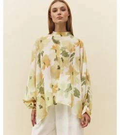 BLUSA OVERSIZE FLORES