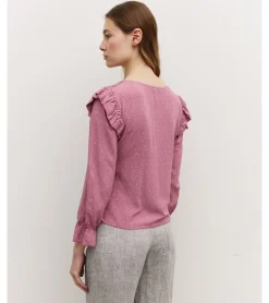 BLUSA PICO BRILLOS