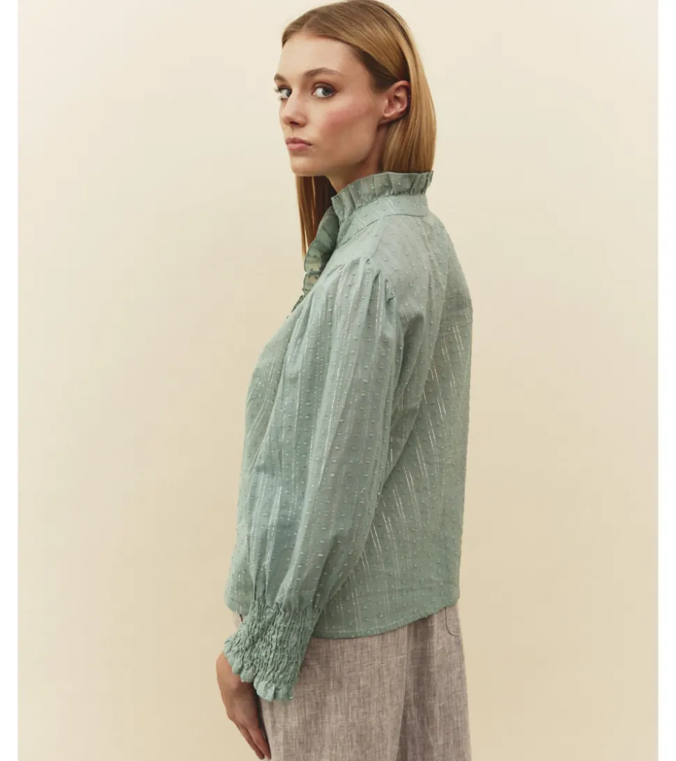 BLUSA PLUMETI HILO METÁLICO