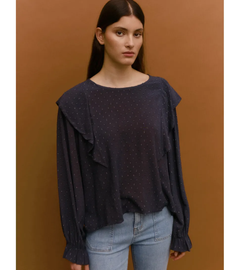BLUSA PLUMETI VOLANTES