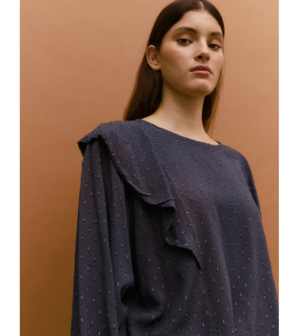 BLUSA PLUMETI VOLANTES