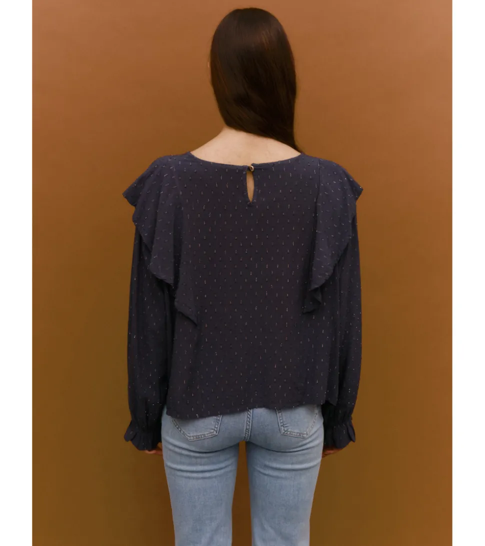BLUSA PLUMETI VOLANTES
