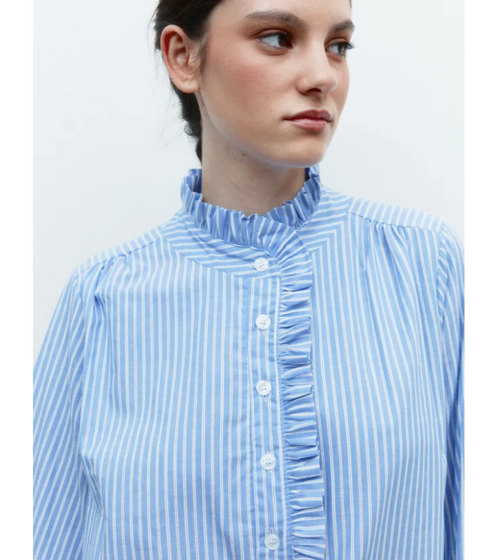 BLUSA RAYAS BOTONES