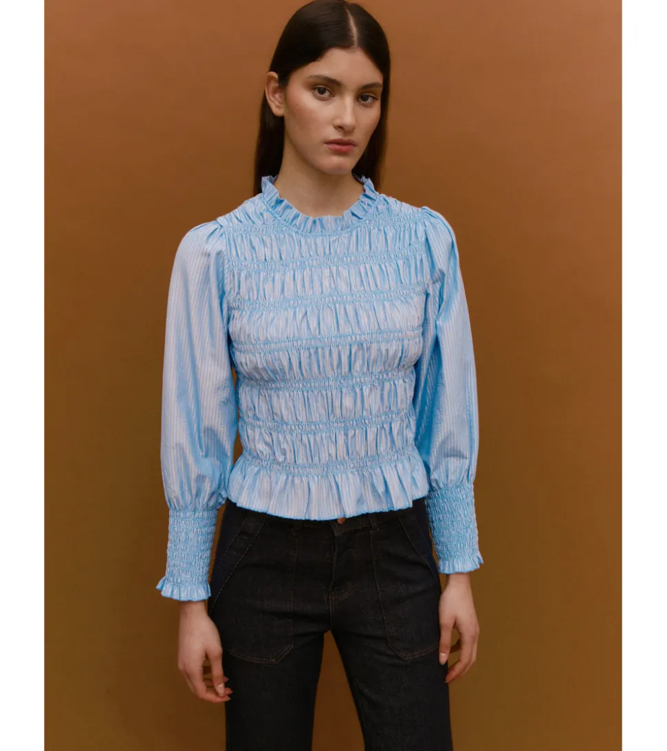 BLUSA RAYAS BRILLO