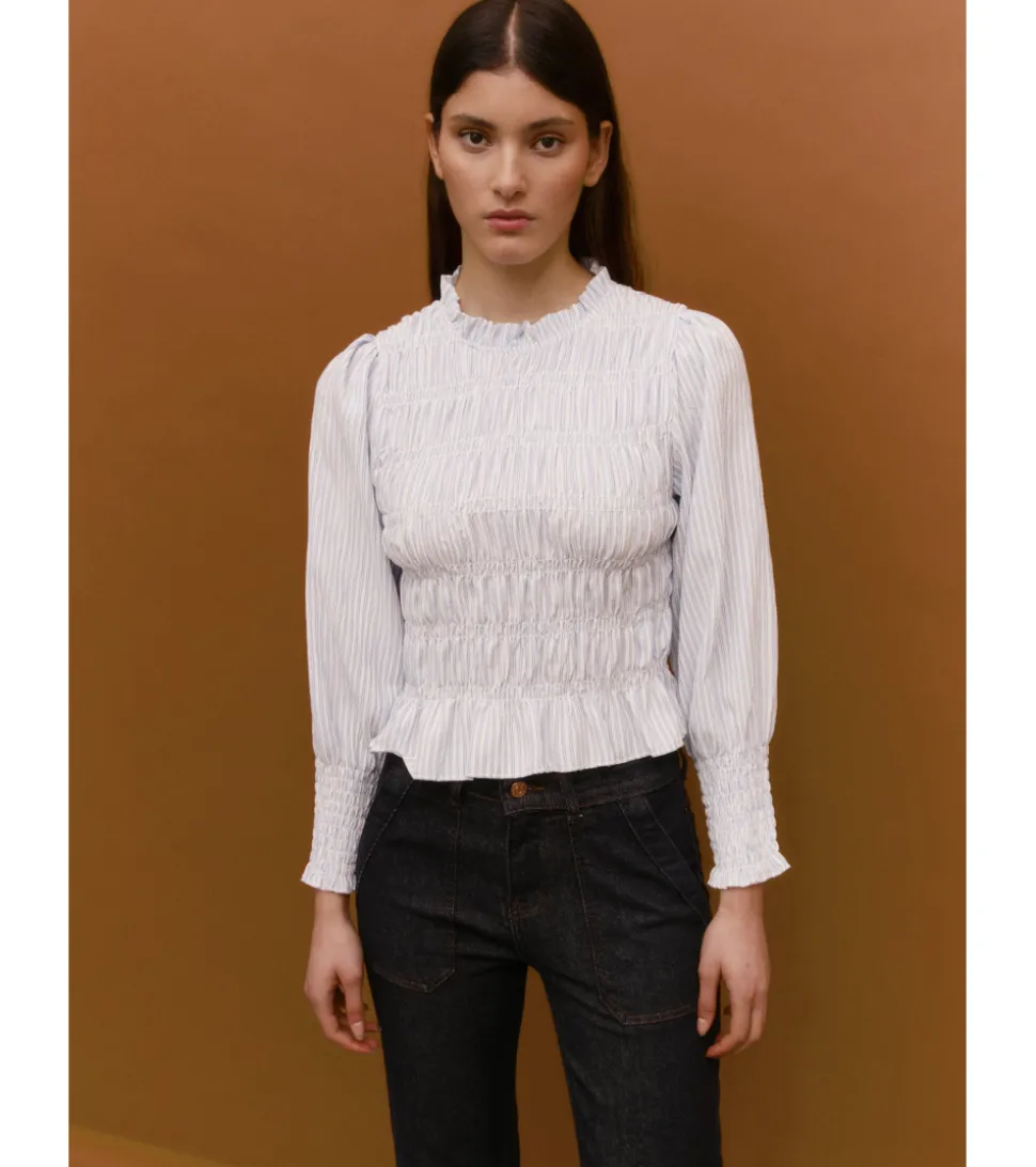 BLUSA RAYAS BRILLO