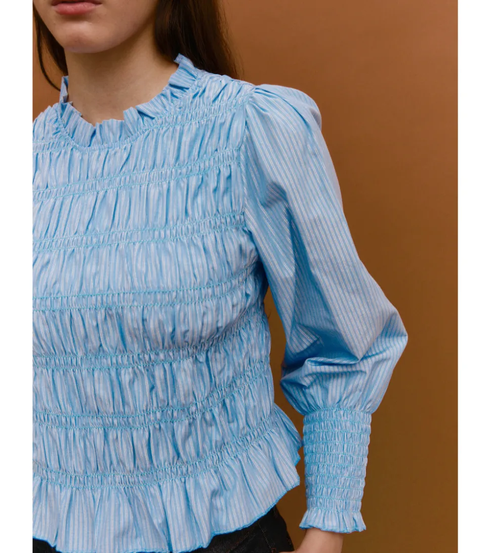 BLUSA RAYAS BRILLO