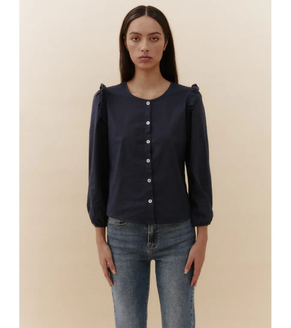 BLUSA RECTA BOTONES